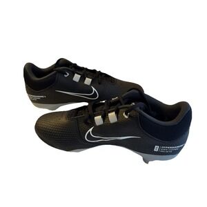 Nike‎ Hyperdiamond 4 Pro Metal Softball Cleats BLACK | WHITE SZ 10